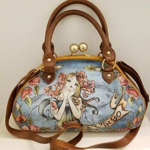 Rare Isabella Fiore Leather Zodiac Virgo Purse